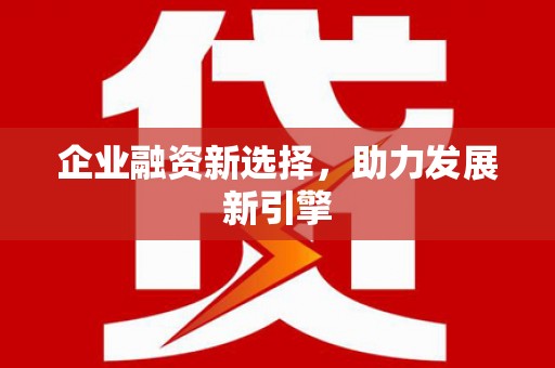 独山企业融资新选择，助力发展新引擎