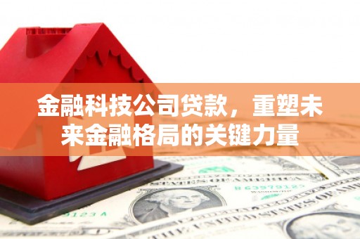 无极金融科技公司贷款，重塑未来金融格局的关键力量