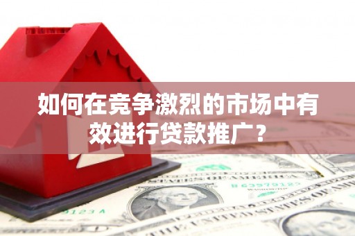 吉州如何在竞争激烈的市场中有效进行贷款推广？