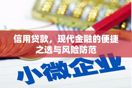 兰州信用贷款，现代金融的便捷之选与风险防范