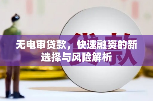 莿桐无电审贷款，快速融资的新选择与风险解析