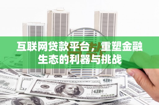 田家庵互联网贷款平台，重塑金融生态的利器与挑战